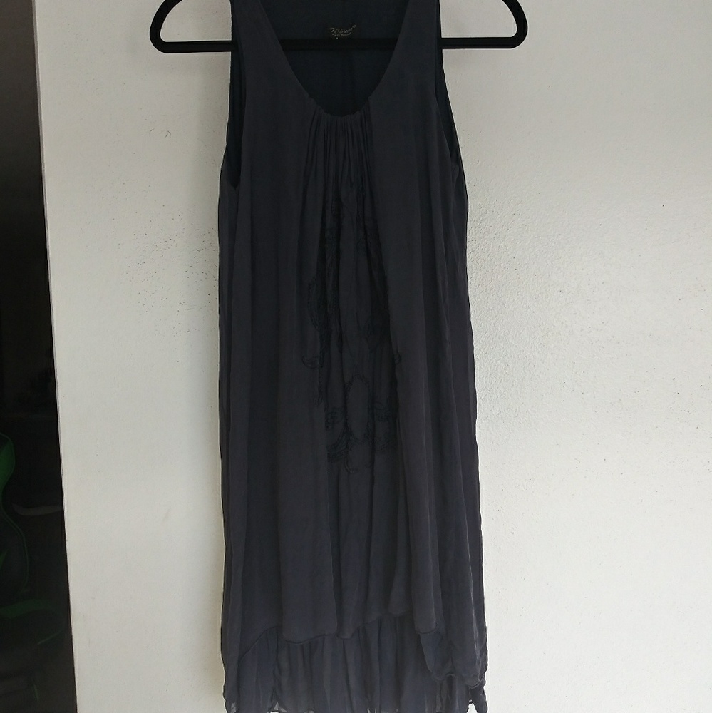 Silk Italian blue dresz size xs/s